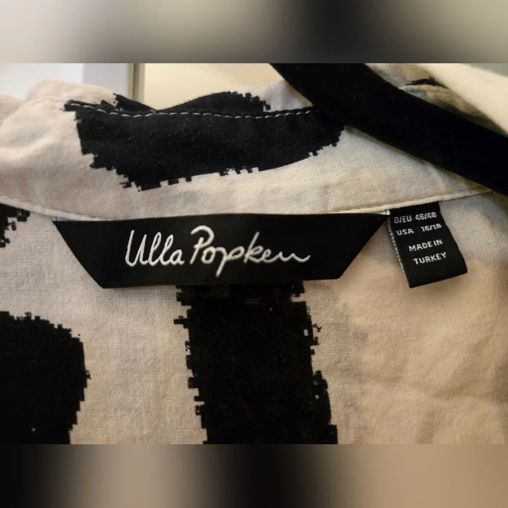 ✨️HOST PICK✨️ 100% Cotton Abstract Print Button Down Dress by Ulla Popken - Picture 5 of 15